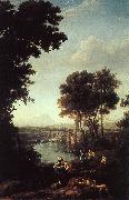 Claude Lorrain Landscape with the Finding of Moses china oil painting reproduction